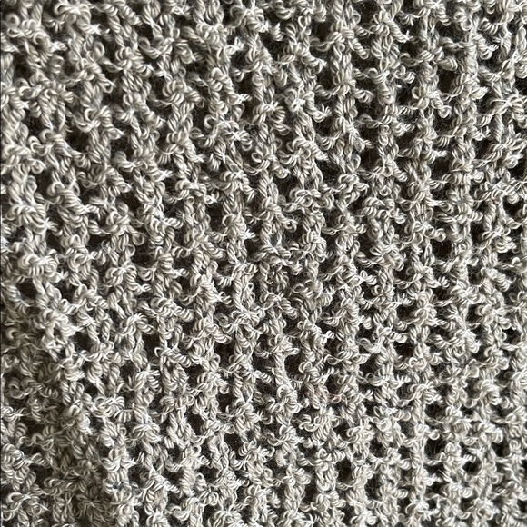 NWT Stitch Drop Long Sleeve Green-Gray Loose Knit Open-Front Sweater M - Picture 5 of 10